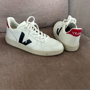Veja V-10 CWL WHITE NAUTICO PEKIN sneaker